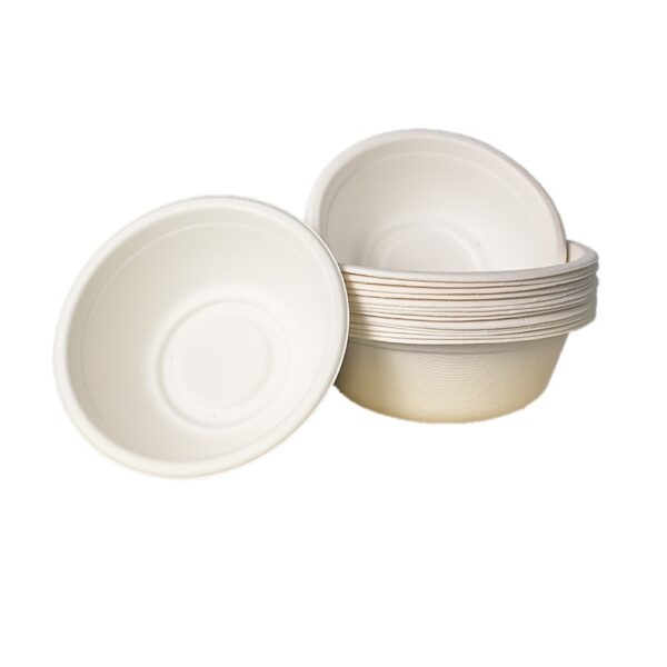 Round Compostable Sugarcane Bagasse Bowls