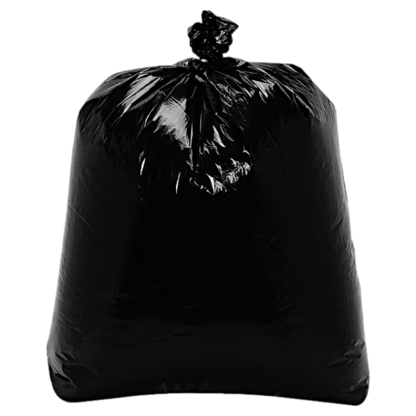 12-18 Gallon Trash Bags (0.8 Mil) Black 24"W x 32"H - 500/Case