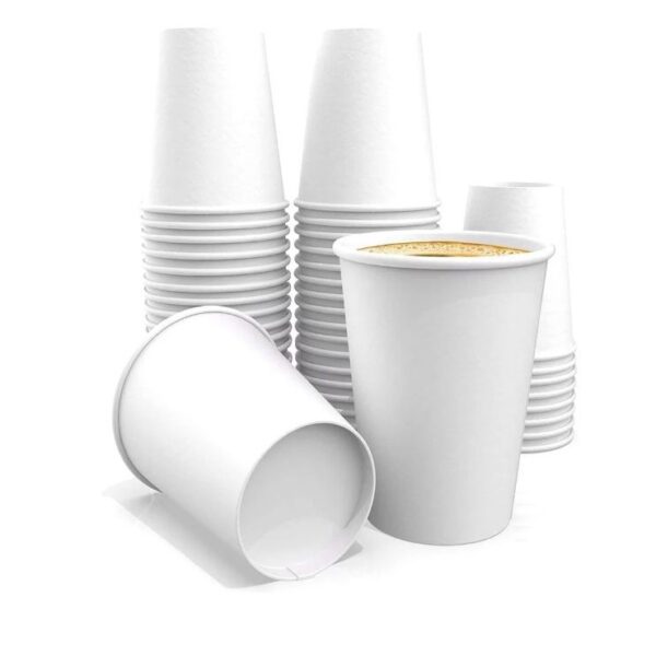 7, 9, 12, 16, 20, 22, 32 and 44 oz. White Single Wall Paper Cold Cups