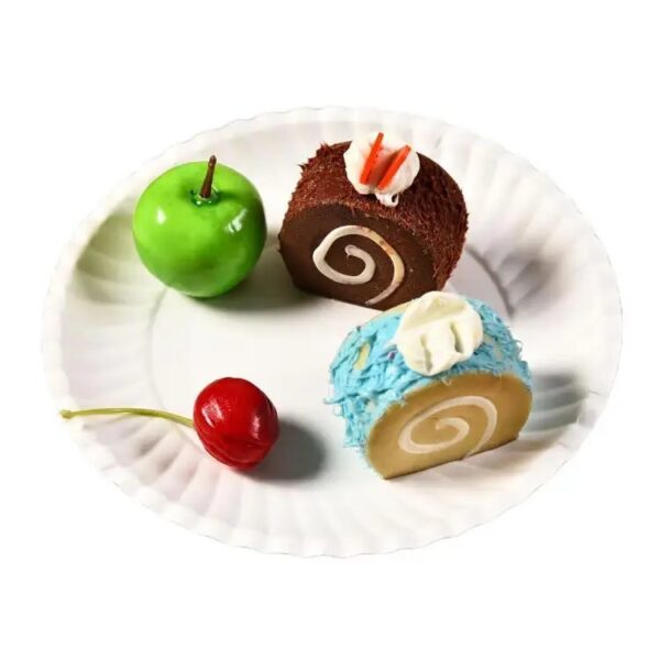 5" White Uncoated Paper Plate - 5000/Case - Image 2