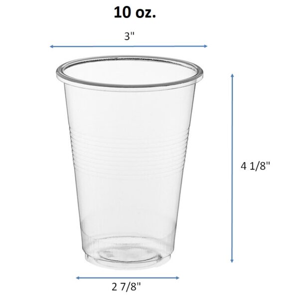 3.5oz. 5oz. 7oz. 9oz. 10oz. 12oz. 14oz. 16oz. Translucent Plastic Thin Wall Cold Drink Cups - Image 6