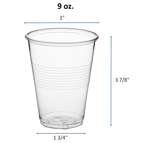 3.5oz. 5oz. 7oz. 9oz. 10oz. 12oz. 14oz. 16oz. Translucent Plastic Thin Wall Cold Drink Cups - Image 5