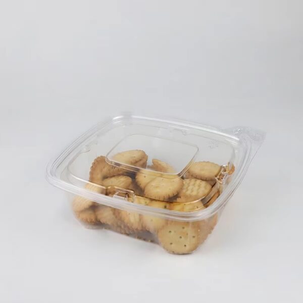 Clear PET Deli Containers To Go Boxes Tamper Resistant Container