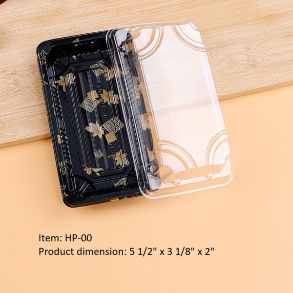 Plastic Sushi Box with Anti Fog Cover - Image 4