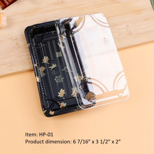 Plastic Sushi Box with Anti Fog Cover - Image 5
