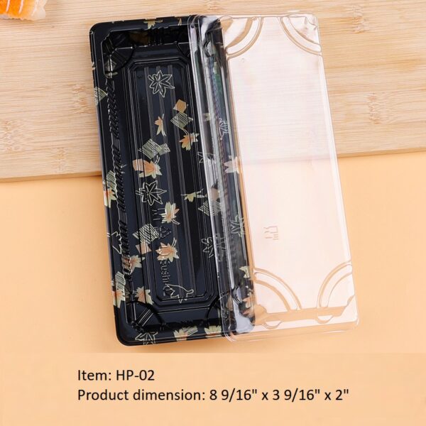 Plastic Sushi Box with Anti Fog Cover - Image 6