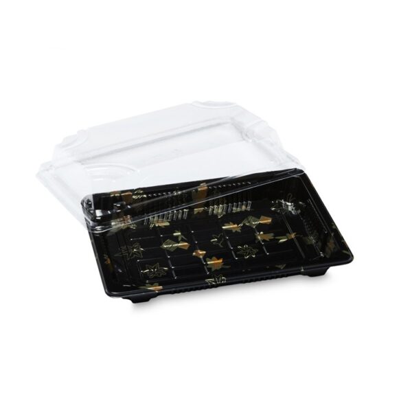 Plastic Sushi Box with Anti Fog Cover - Image 3
