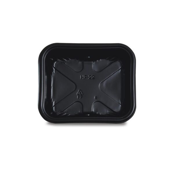 5.6" x 4.7" Microwavable Plastic 1-Compartment Food Container with Lid - 600/Case - Image 2