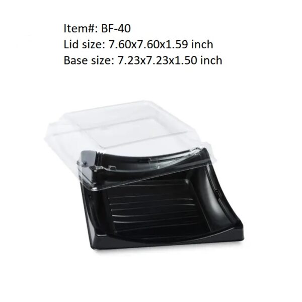 Plastic Sushi Container With Clear Lid - Image 5