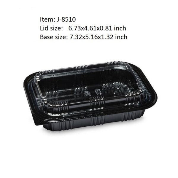 Rectangular Plastic Food Containers With Clear Lid - Image 4