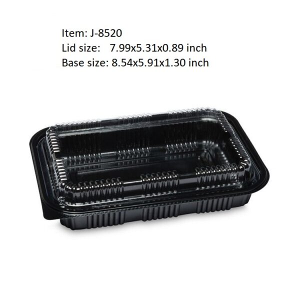 Rectangular Plastic Food Containers With Clear Lid - Image 6