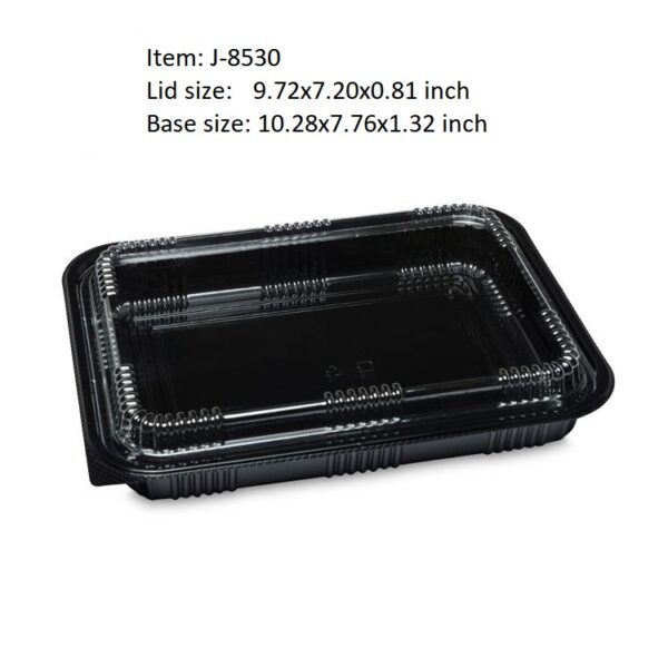 Rectangular Plastic Food Containers With Clear Lid - Image 8