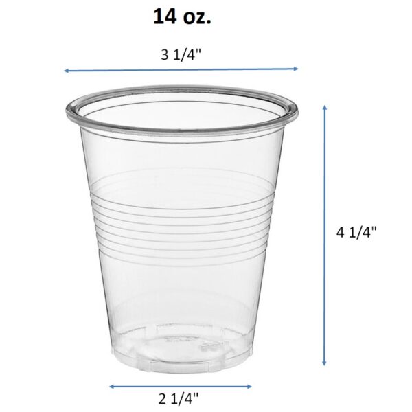 3.5oz. 5oz. 7oz. 9oz. 10oz. 12oz. 14oz. 16oz. Translucent Plastic Thin Wall Cold Drink Cups - Image 8