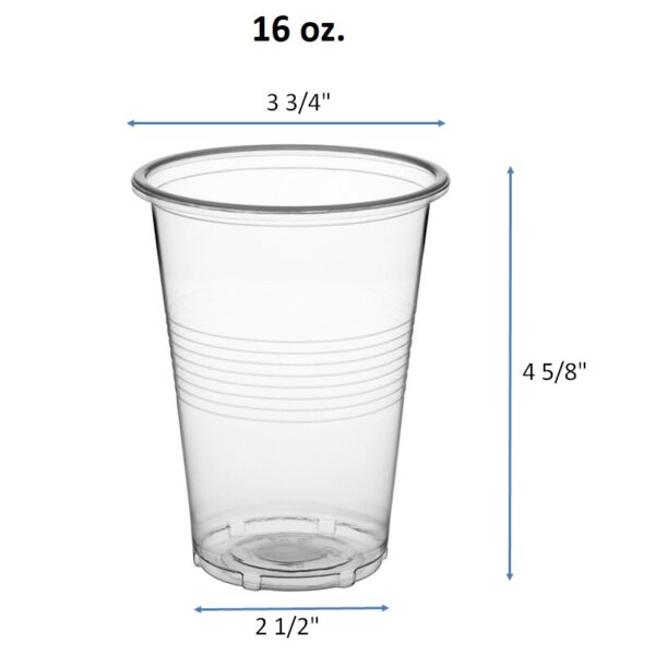 3.5oz. 5oz. 7oz. 9oz. 10oz. 12oz. 14oz. 16oz. Translucent Plastic Thin Wall Cold Drink Cups - Image 9
