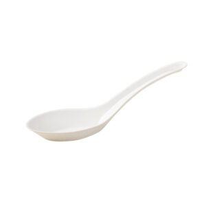5 1/2" Biodegradable Sugarcane Chinese Soup Spoon - 5000/Case