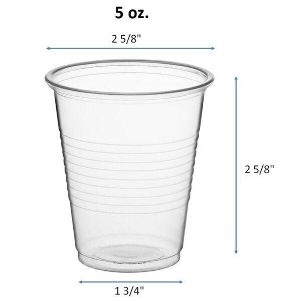 3.5oz. 5oz. 7oz. 9oz. 10oz. 12oz. 14oz. 16oz. Translucent Plastic Thin Wall Cold Drink Cups - Image 3