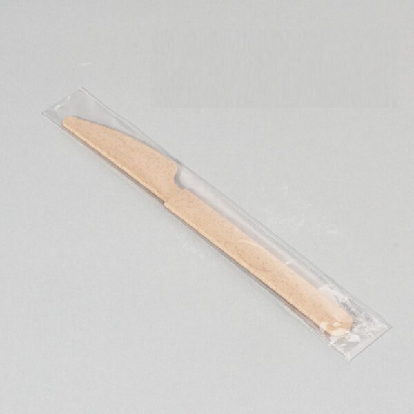 Individually Wrapped Wheat Straw Knife Fork Spoon Sporks - 2000/Case - Image 2