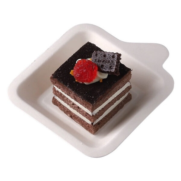 White Paper Serving Trays Cake Dishes - 3600/Case - Image 2
