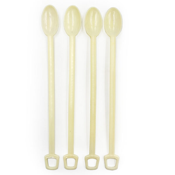 5" Beige Plastic Coffee Stirrer Tea Spoon - 2000/Case