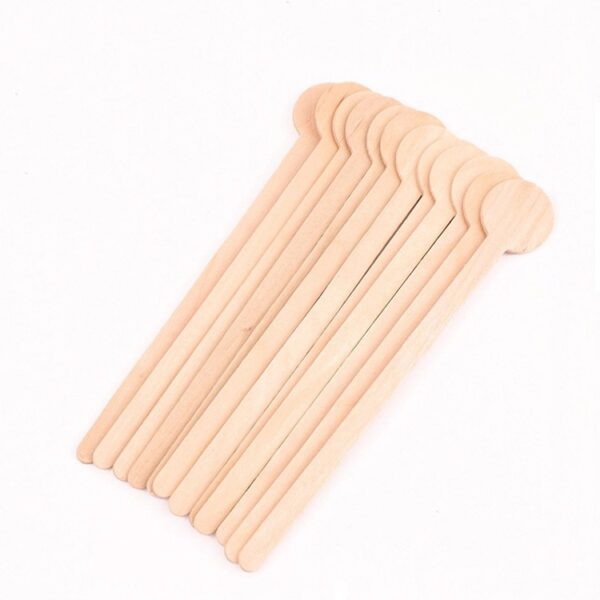 7" Wooden Coffee Drink Stirrer with Round Top - 5000/Case