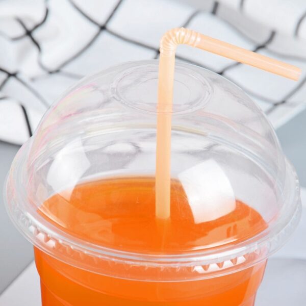 8 1/4" Jumbo Flexible Plastic Straws Assorted Colors - 10,000/Case - Image 2