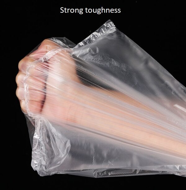 Transparent Plastic T-shirt bag shopping bags with Handle - Image 3