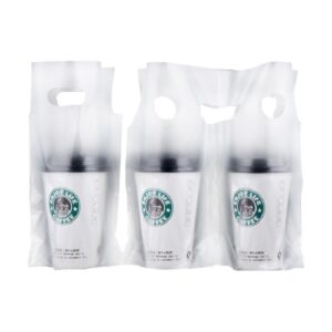 Translucent Packaging Bag Take-out Drink Carrier Bags 2 mil - 500/Pack