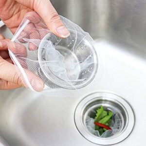 500 Count Kitchen Sink Strainer Mesh Bag Disposable Mesh Sink Strainer Bags Eco-Friendly Sink Filter Net for Collecting Kitchen Food Waste Leftover Garbage