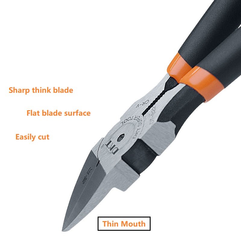 Diagonal Cutting Pliers, CR-V Chromium Vanadium Steel, Thin-Edge Blade, Anti-Slip PVC Handle - 3/Pack - Image 5