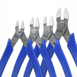 Mutilfunctional Diagonal Cutter Pliers for Electronics, Plastic Models, Wire Cutting - 3/Pack