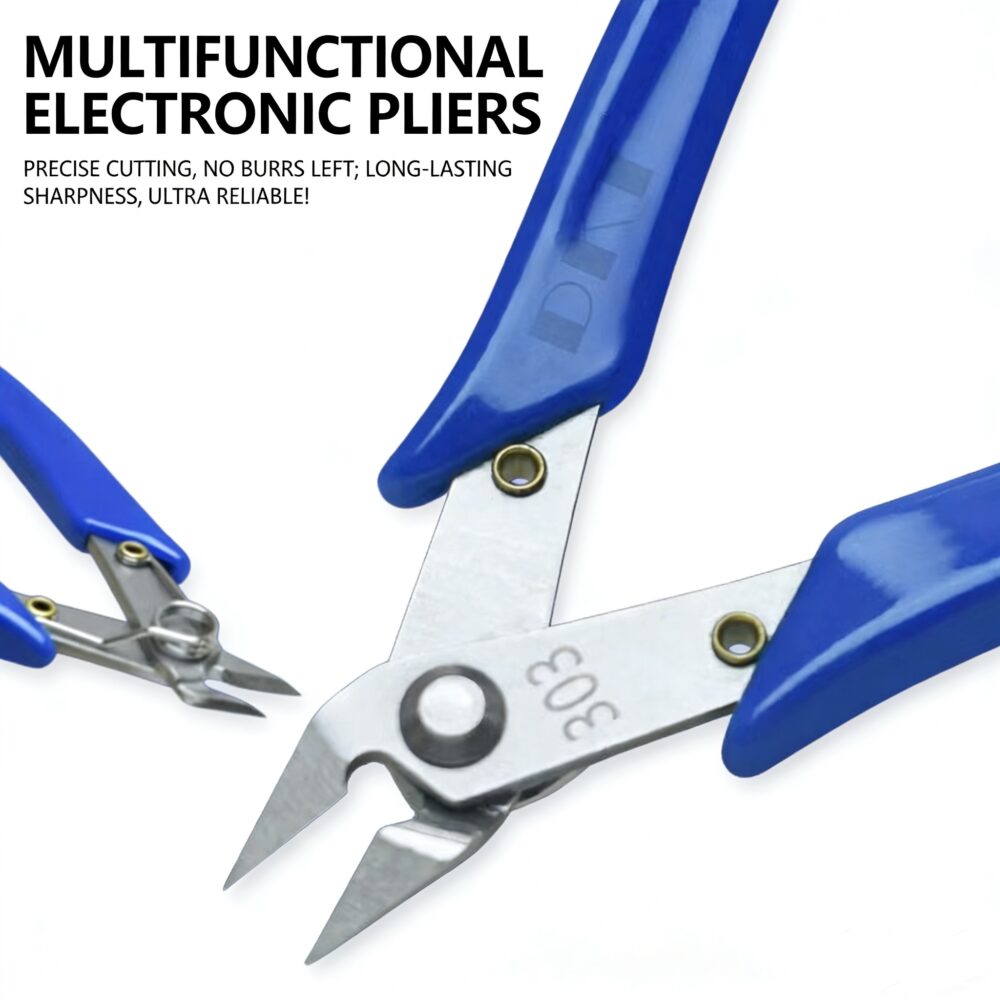 Mutilfunctional Diagonal Cutter Pliers for Electronics, Plastic Models, Wire Cutting - 3/Pack - Image 2