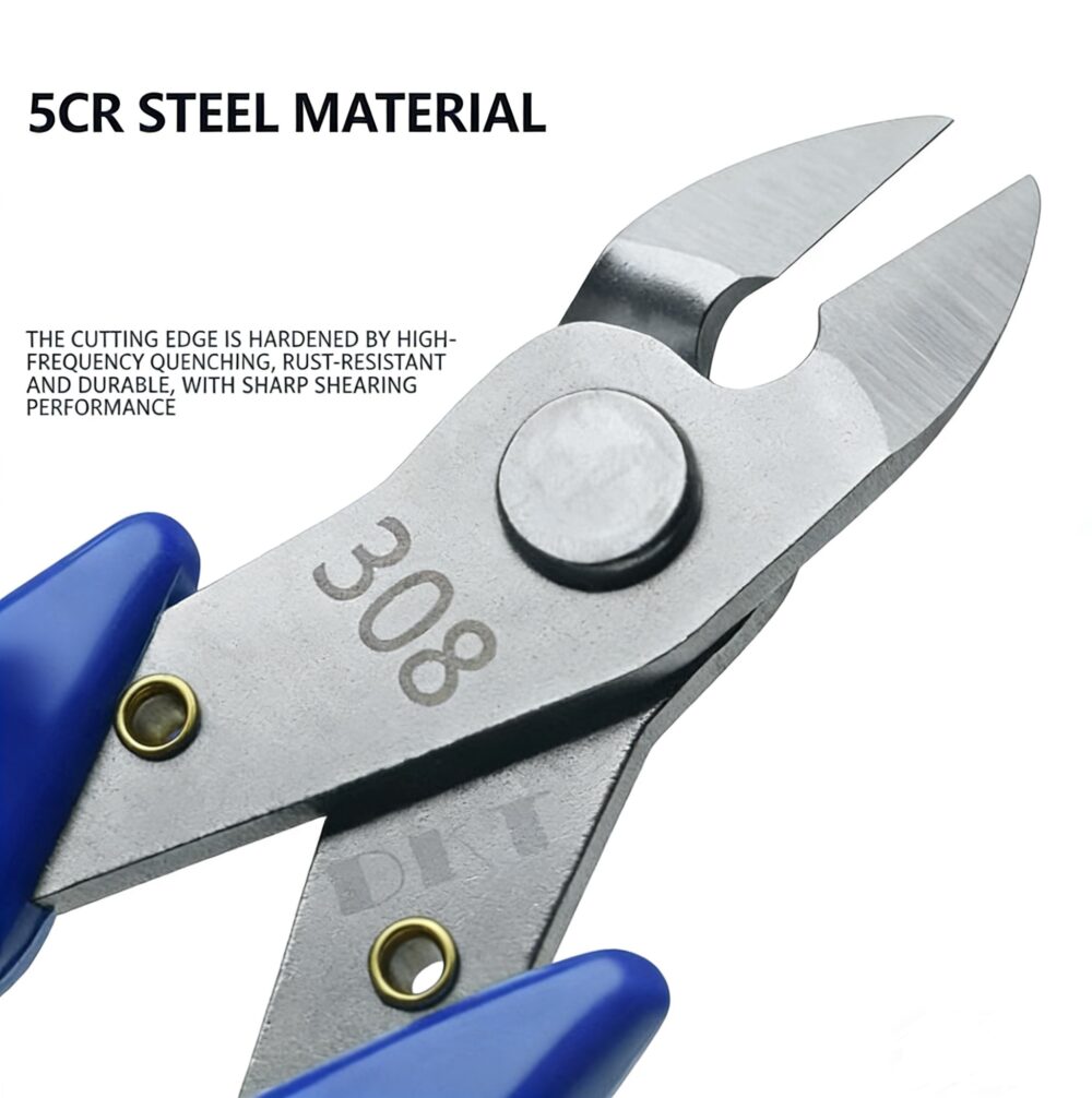 Mutilfunctional Diagonal Cutter Pliers for Electronics, Plastic Models, Wire Cutting - 3/Pack - Image 3