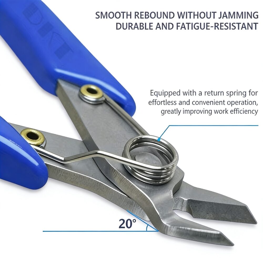 Mutilfunctional Diagonal Cutter Pliers for Electronics, Plastic Models, Wire Cutting - 3/Pack - Image 4