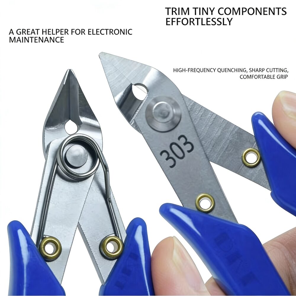 Mutilfunctional Diagonal Cutter Pliers for Electronics, Plastic Models, Wire Cutting - 3/Pack - Image 6