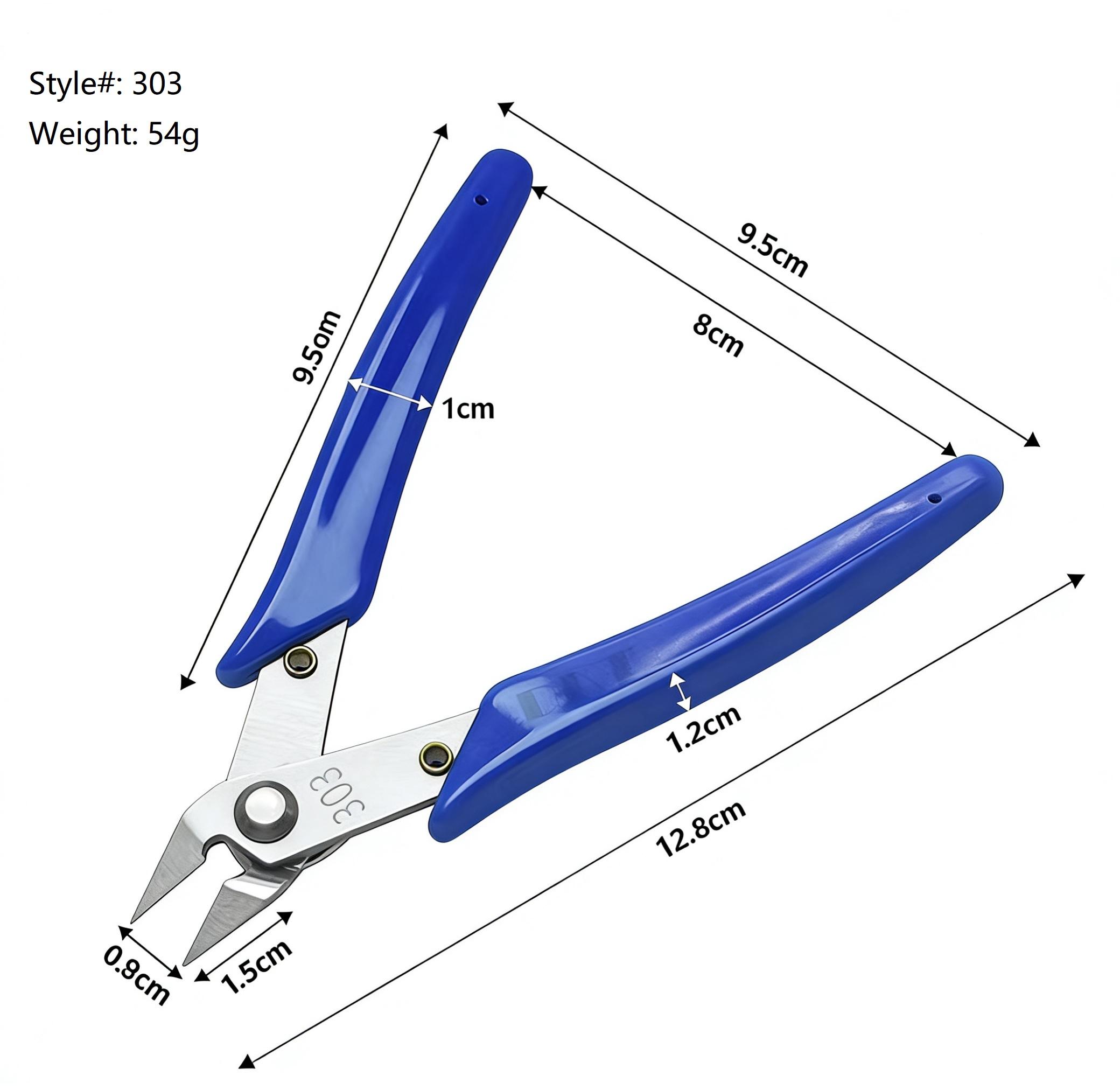 Mutilfunctional Diagonal Cutter Pliers for Electronics, Plastic Models, Wire Cutting - 3/Pack - Image 9