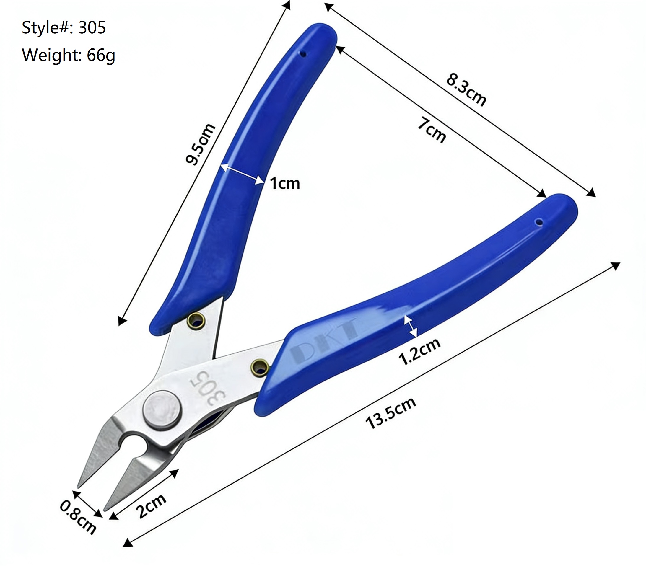 Mutilfunctional Diagonal Cutter Pliers for Electronics, Plastic Models, Wire Cutting - 3/Pack - Image 10